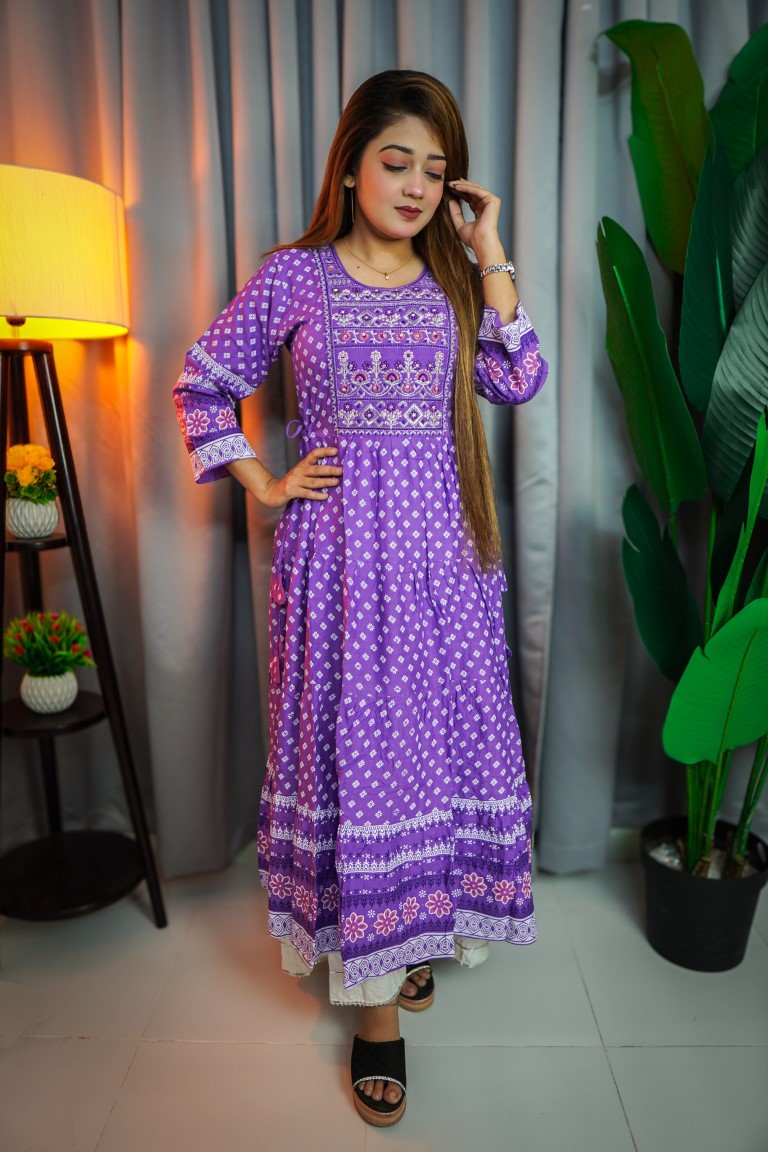 Light Purple round One pcs - Image 2