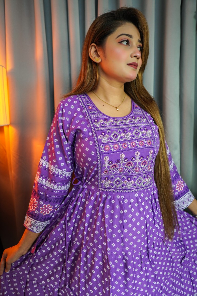 Light Purple round One pcs - Image 3