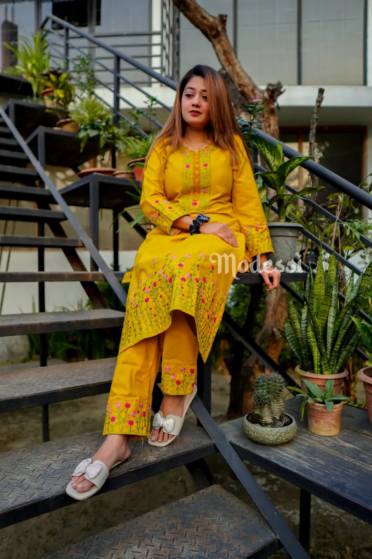 Mustard Two Pcs - Image 2