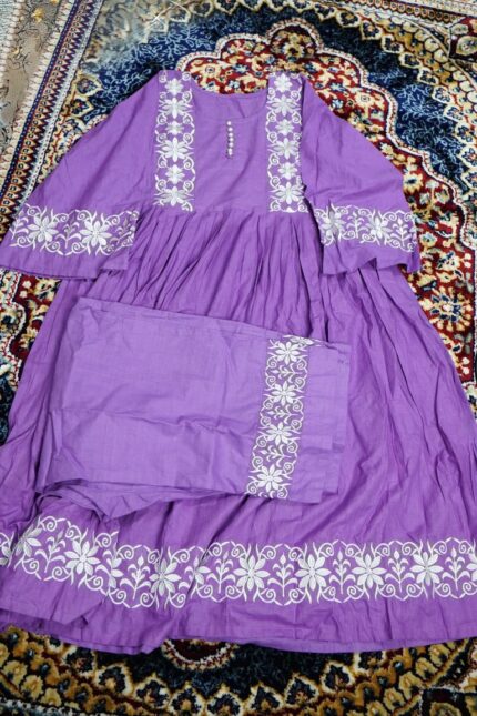 Light Purple round Two Pcs 02