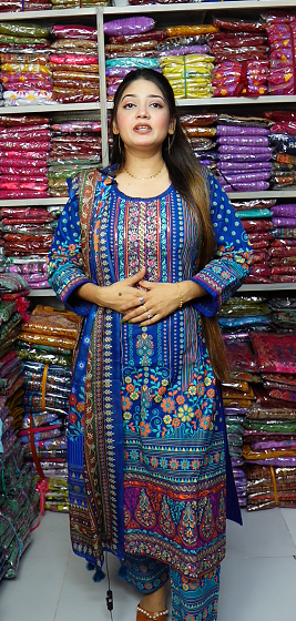 Royal Blue Three Pcs - Image 4