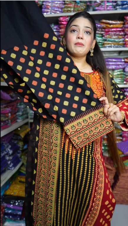 Black Red Cotton Three Pcs - Image 6