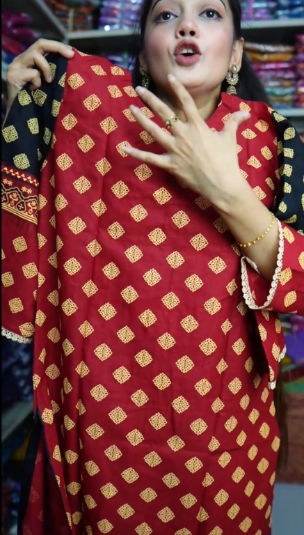 Black Red Cotton Three Pcs - Image 5